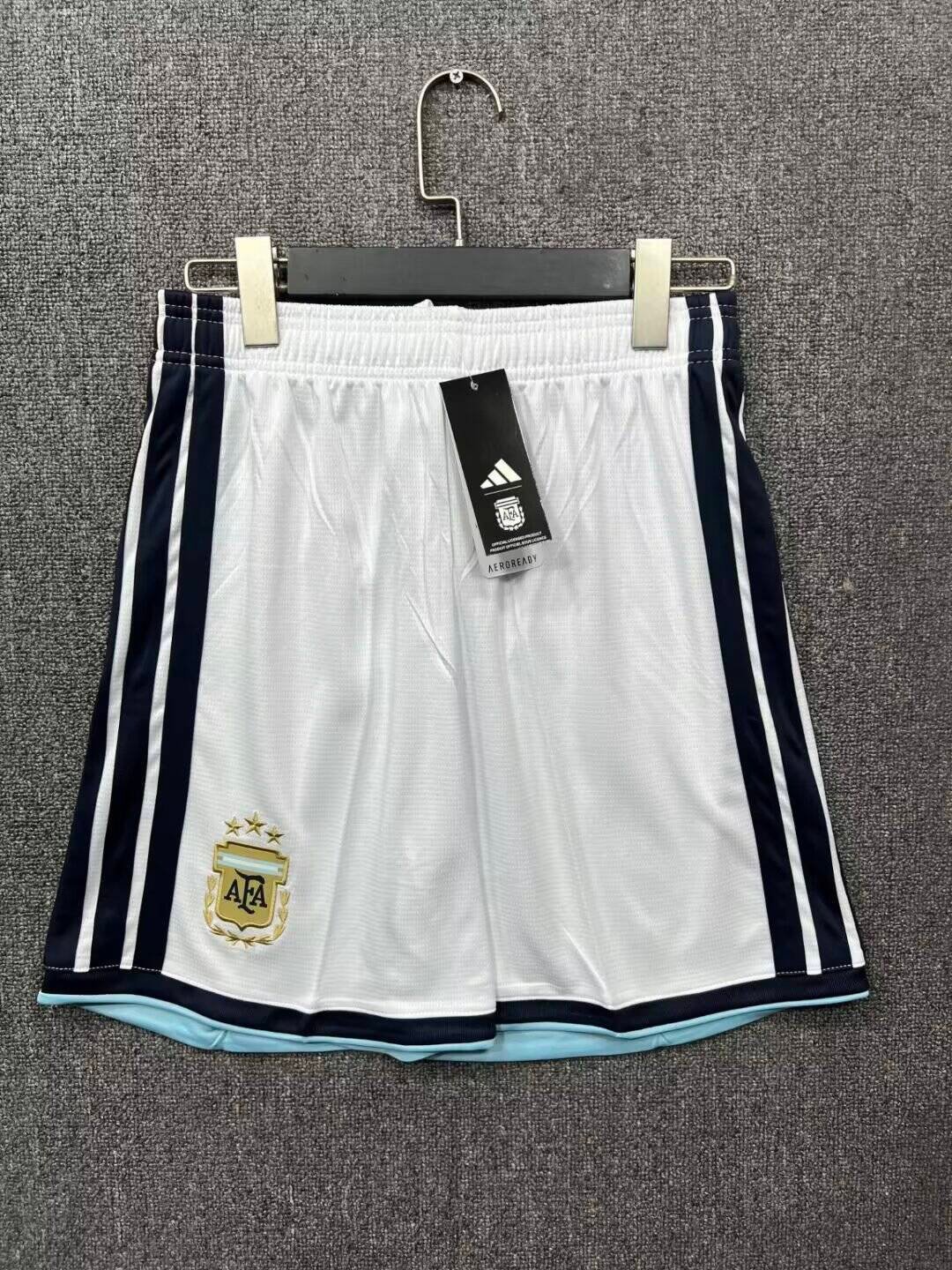 01c250c9 2026-2027Argentina Home White Soccer Shorts - Image 1