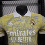 2024/2025 Player Version Real Madrid Special Edition Yellow Football Shirt 1:1 Thai Quality - Image 5