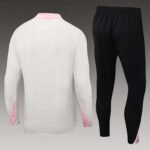 2024/2025 Psg Paris Saint-Germain Half-Pull Training Suit cream-yellow Set - Image 2