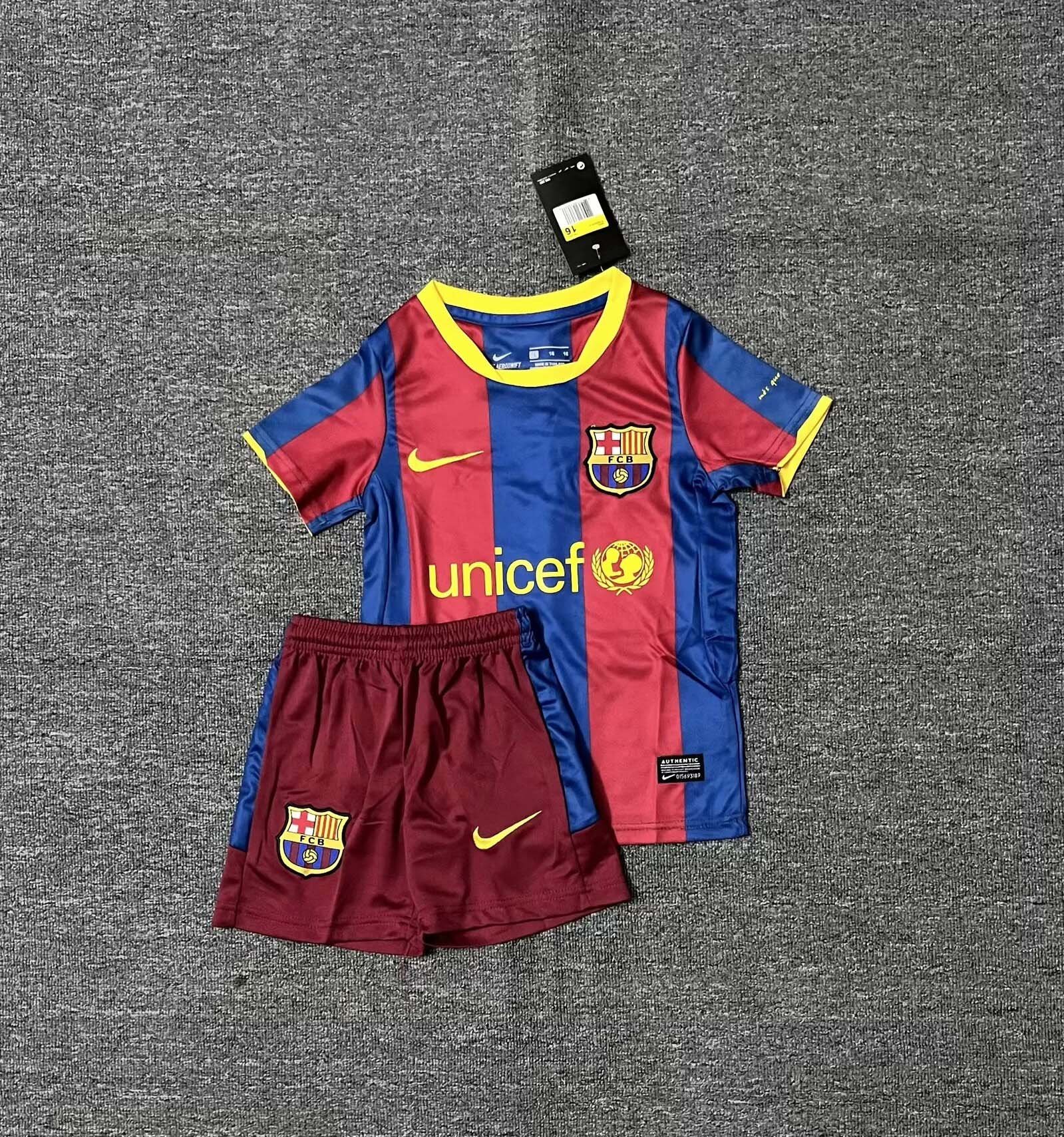 0c625aa5151b236d8c5d6a46a482a4b3 2010/2011 Retro Barcelona Home Football Shirt 1:1 Thai Quality Kids Size - Image 1
