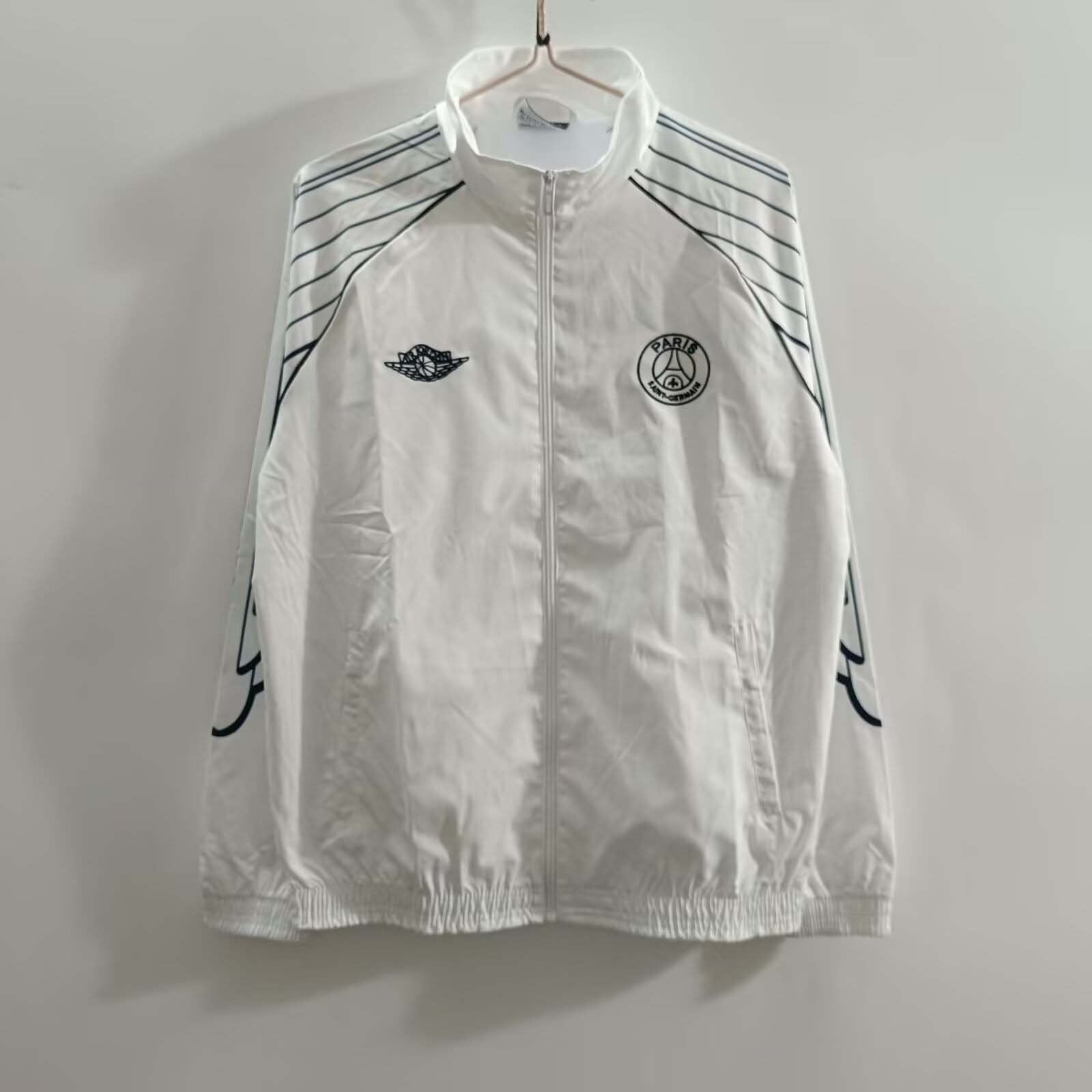 0f577e4a4fbd1aa509498f9c3de978ea 2025/2026 PSG Windbreaker White Football Shirt 1:1 Thai Quality - Image 1
