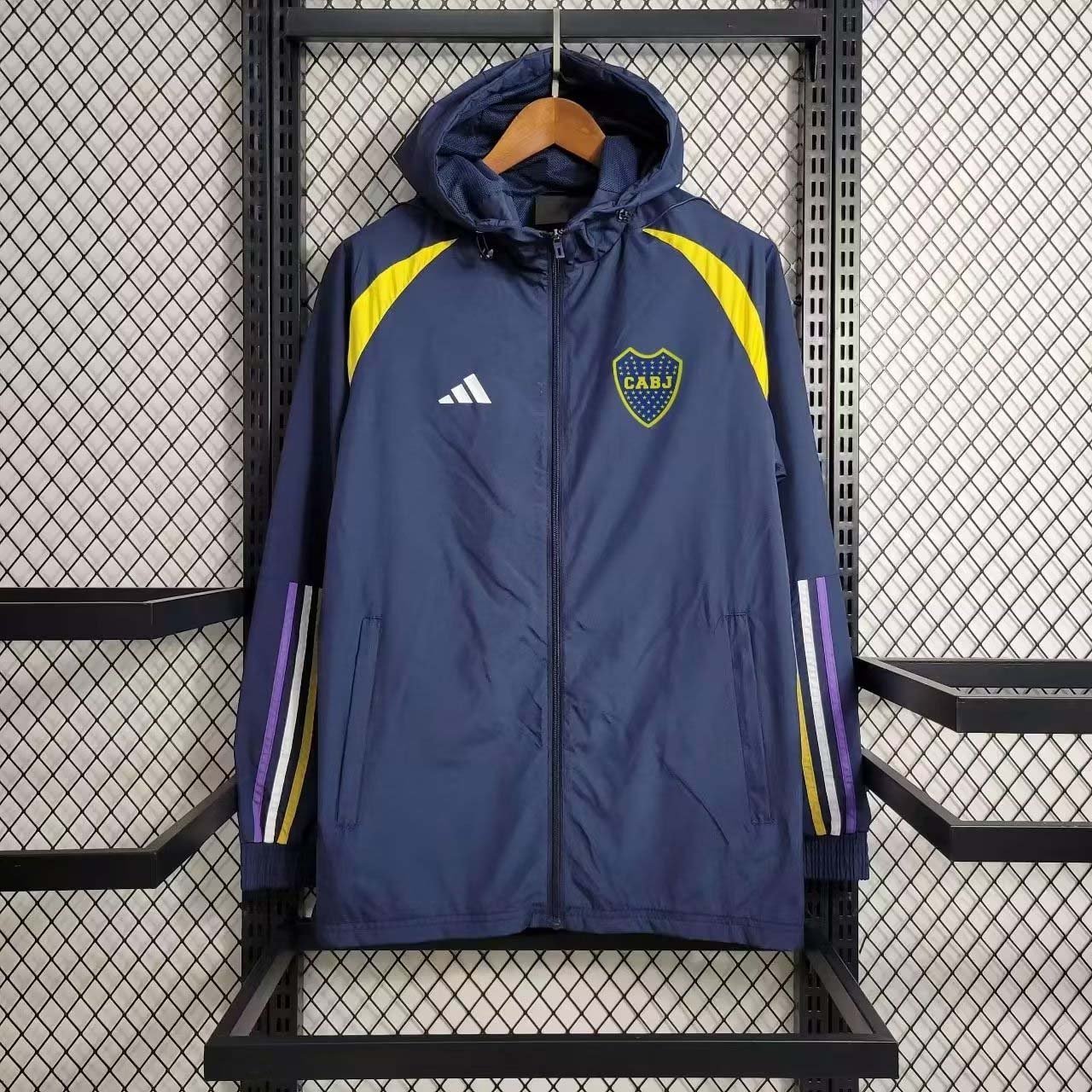 17ce57fb871ab692b67967f574e5fd3e 2023 Boca Juniors Windbreaker Navy blue Soccer Jersey 1:1 Thai Quality - Image 1