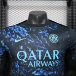 2025/2026 Player Version Inter Milan Pre Match Training Wear Dark Blue Football Jersey1:1 Quality Thai - Image 3