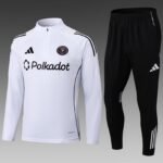 2025/2026 Inter Miami Half-Pull Training Suit White Soccer Jersey 1:1 Thai Quality Set