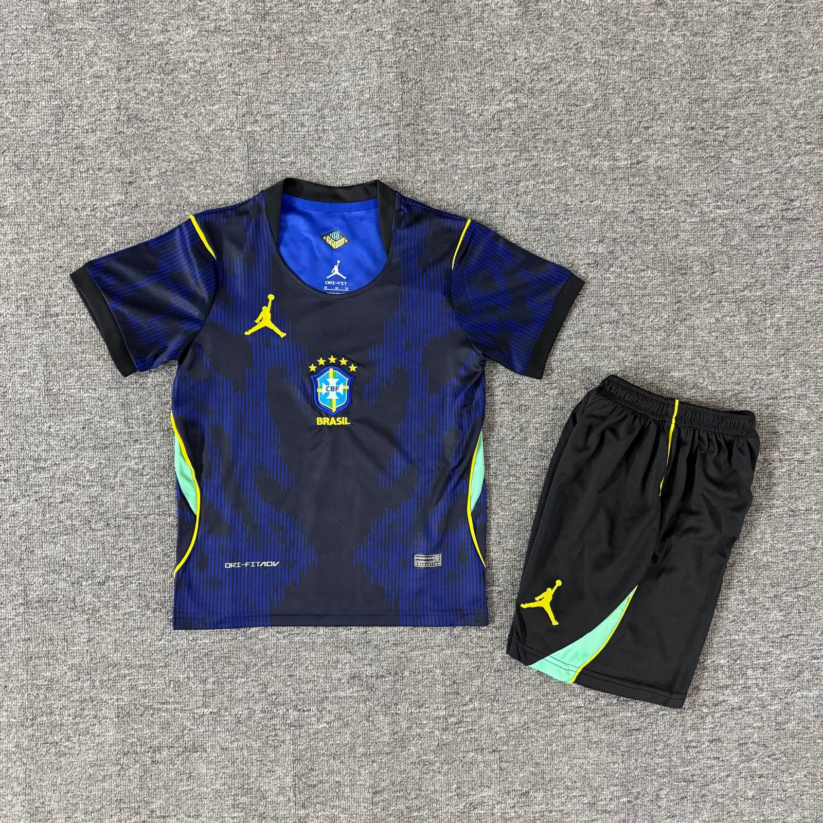 25d0c109 2026 Brazil Away Blue Kids/Youth Soccer Uniform - Image 1