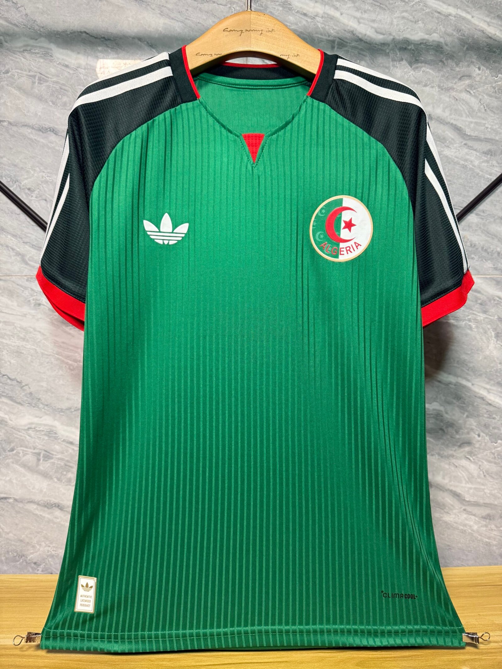 26-27阿尔及利亚客场 Player Version 2026-2027 Algeria Away Green Soccer Jersey AAA - Image 1