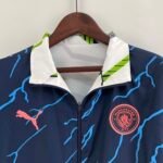 2023/2024 Manchester City Reversible Windbreaker Navy blue Soccer Jersey 1:1 Thai Quality - Image 4