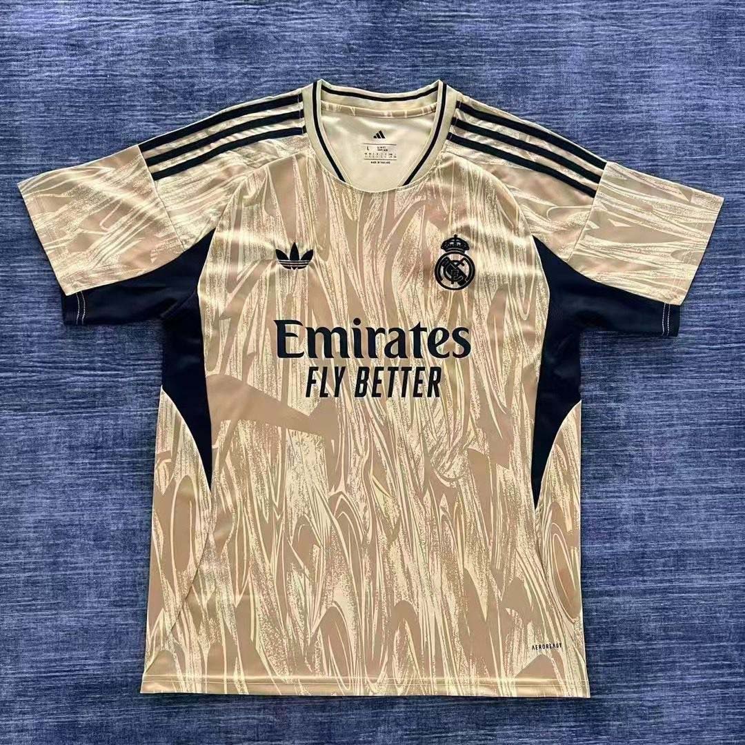 30d46195e1c3004d4a78b45f85ff105e 2025/2026 Real Madrid Special Edition Golden Football Shirt1:1 Thai Quality - Image 1