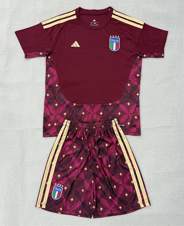 323529ed 2026-2027 Italy Goalkeeper Red Soccer Normal uniform - Image 1
