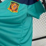 2010 Retro Spain Goalkeeper Green Soccer Shirt - Image 8