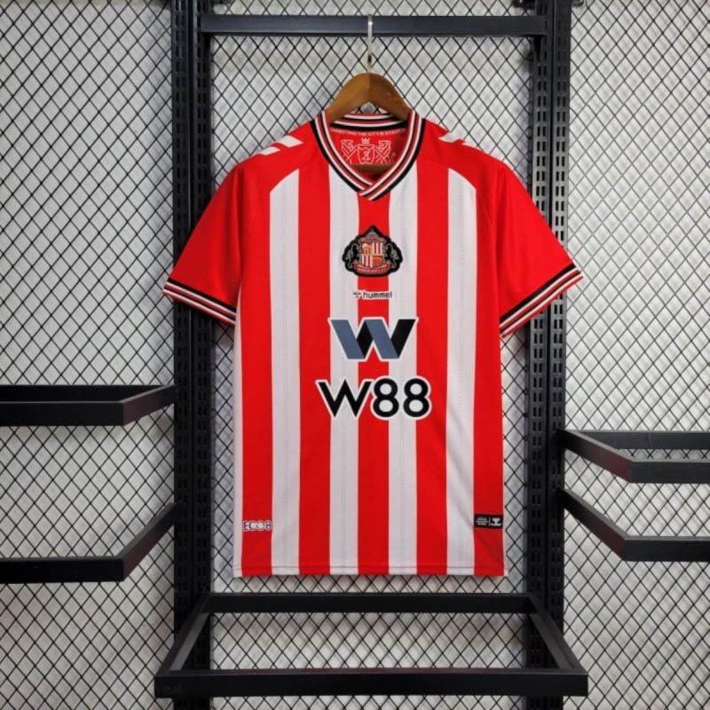 3689d9762bedb0847de06eb9b7a95609 2025/2026 Sunderland Home Football Jersey Shirt 1:1 Thai Quality - Image 1