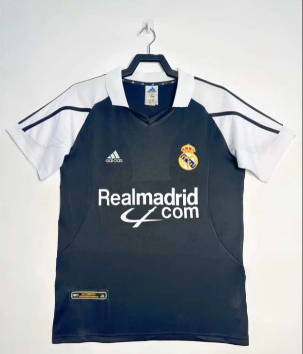 3903feb8eb50ab89106a4d976fd729bd 2001/2002 Retro Real Madrid Away Football Shirt1:1 Thai Quality - Image 1