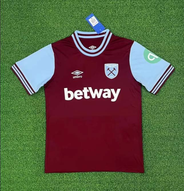 3a9c0c784ccb1cdd56f1d86a212ad0f4 2024/2025 West Ham United Football Shirt Home 1:1 Thai Quality - Image 1
