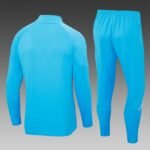 2023/2024 Manchester City Half-Pull Training Suit blue Football Shirt 1:1 Thai Quality Set - Image 2