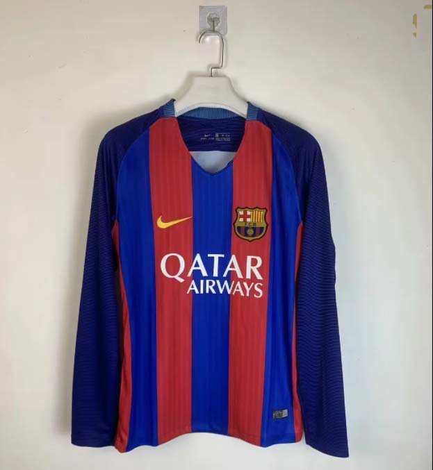 3edf028375842f57f6ff2007633f5ed4-1 2016/2017 Retro Long Sleeve Barcelona Home Football Shirt 1:1 Thai Quality - Image 1