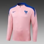 2025 Player Version France Pink Soccer Tracksuit Uniform - Image 3