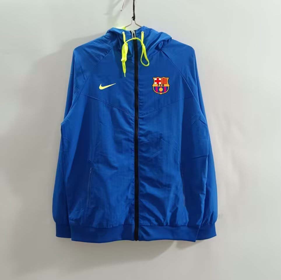 45287ca2061381887467b1e56a383930 2025/2026 Barcelona Windbreaker Blue Soccer Jersey 1:1 Thai Quality - Image 1
