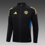 2025/2026 Manchester Long Zipped Jacket Black Football Shirt 1:1 Thai Quality Set - Image 3