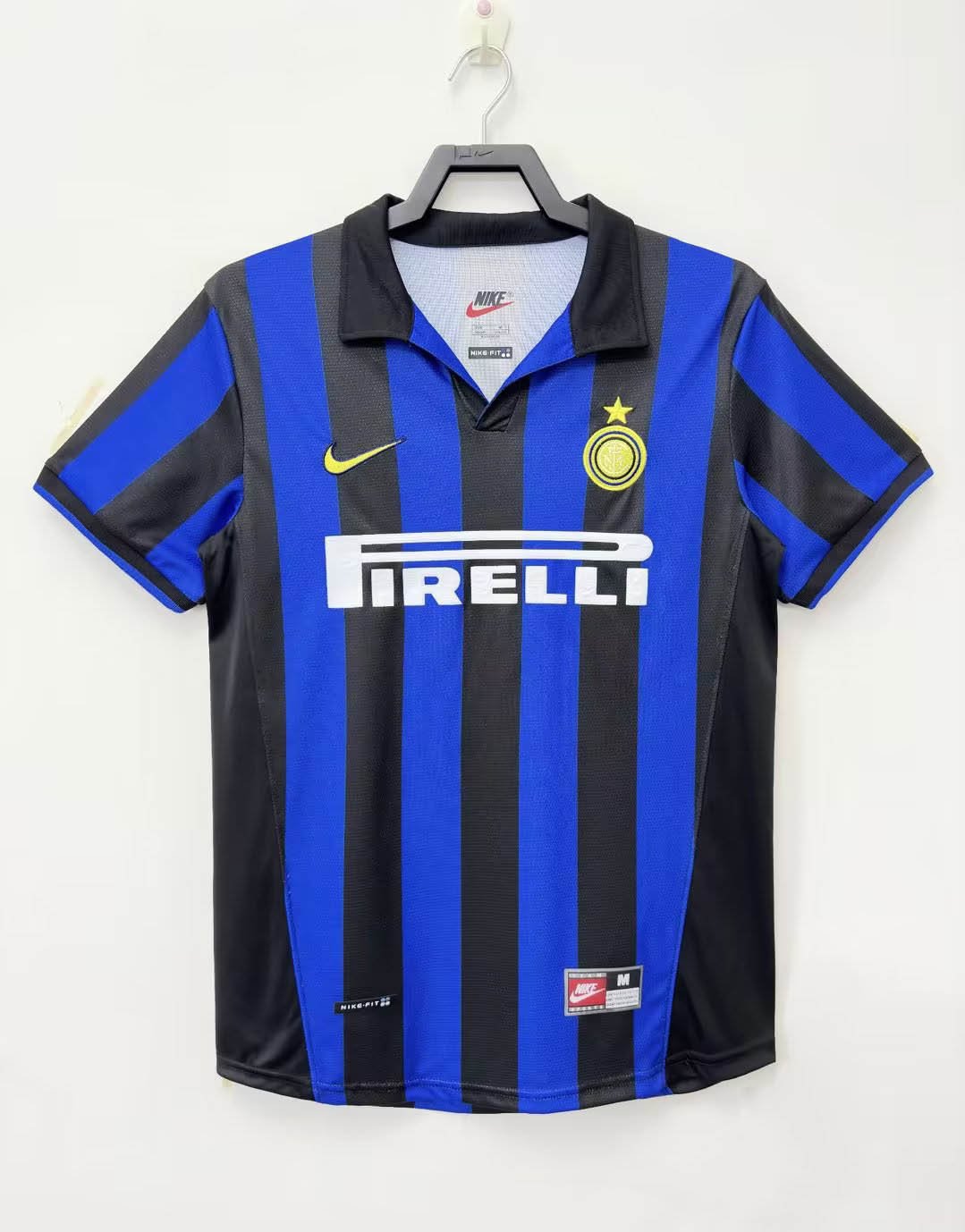 4798a6dec6c724b1433f54fa23fd2614 1998/1999 Retro Internazionale Milan Home Football Jersey 1:1 Thai Quality - Image 1