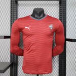 2026-2027 Player Version Portugal Home Red Long Sleeve  Jersey AAA