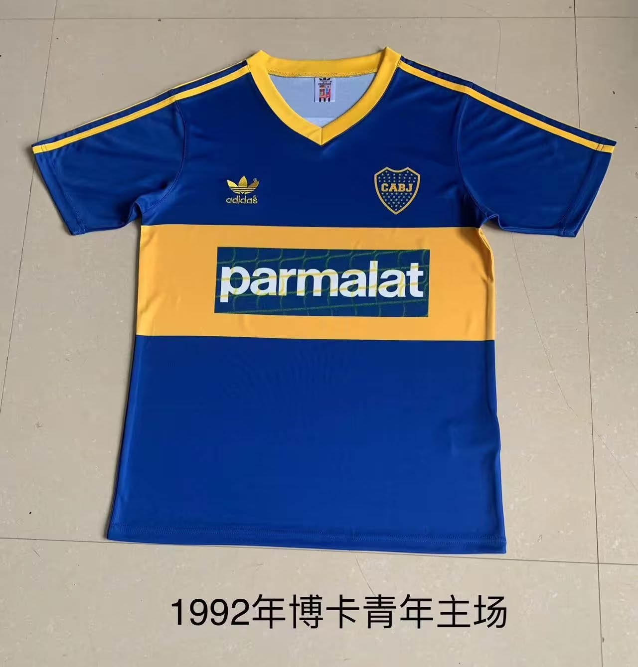 55f42e3cf5497dbff4130ab00c0ebb16-1 1992/1993 Retro Boca Juniors Home Football Jersey 1:1 Thai Quality - Image 1