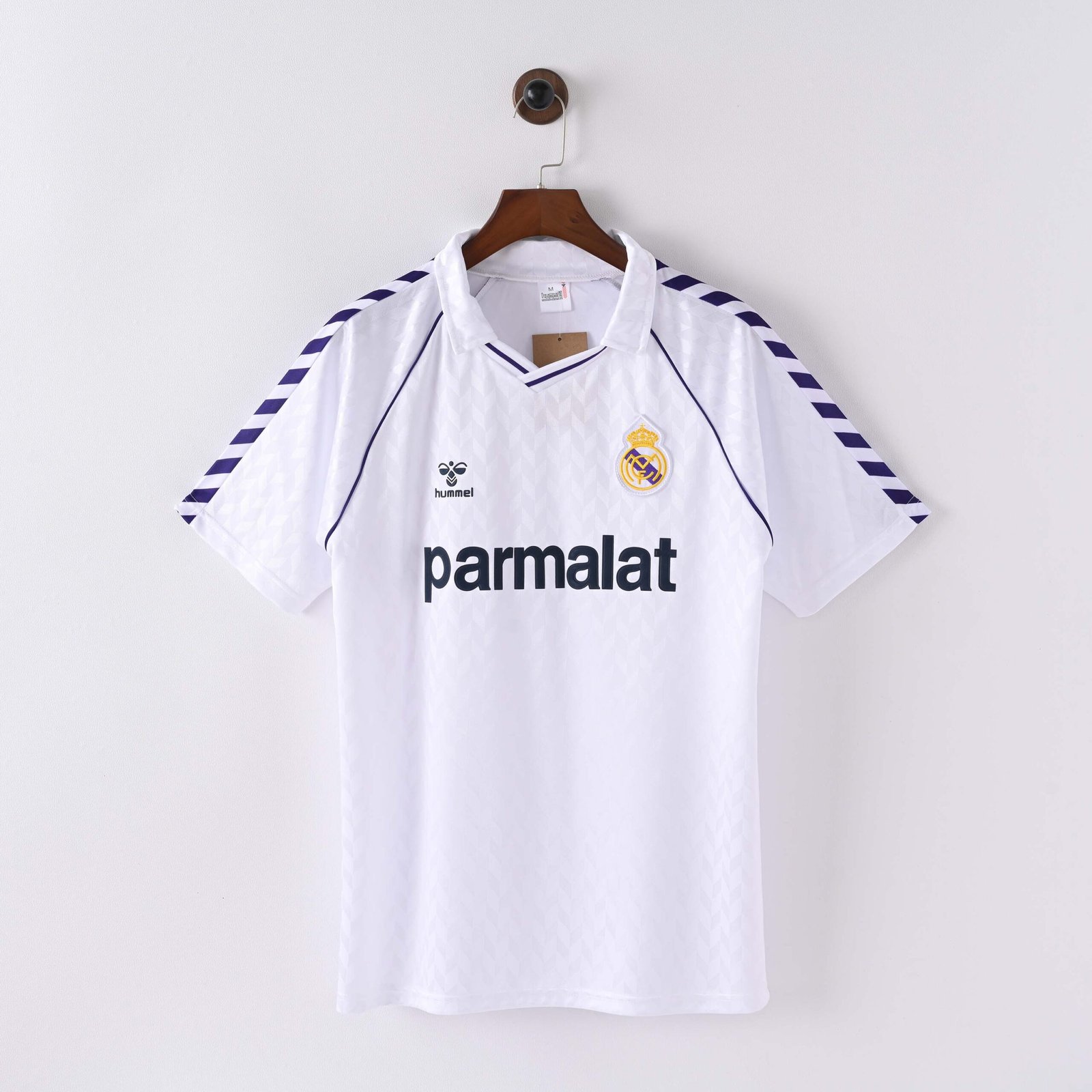5b5c4e56e1bdbc266ad450091a8d5908 1986/1987 Retro Real Madrid Home Football Shirt 1:1 Thai Quality - Image 1