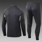 2025/2026 Real Madrid Long Zipped Jacket Dark Gray Football Shirt Set - Image 2