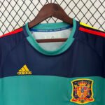 2010 Retro Spain Goalkeeper Green Soccer Shirt - Image 3