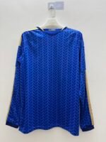 2026-2027 Italy Home Blue Long Sleeve Soccer Jersey AAA - Image 2