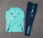 2024/2025 Real Madrid Half-Pull Training Suit Light green Football Shirt 1:1 Thai Quality Set - Image 3