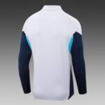 2025/2026 Arsenal Half-Pull Training Suit Light Gray Football Shirt 1:1 Thai Quality Set - Image 4