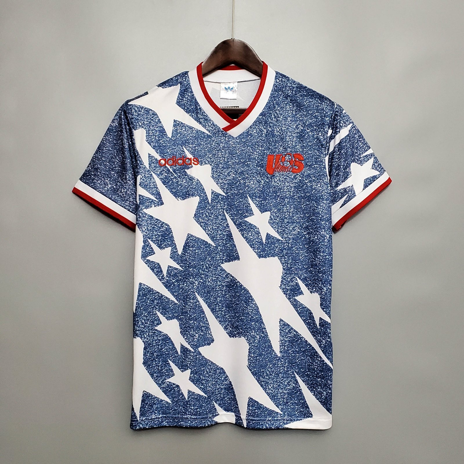 64a4bbed48f401706401258e6145b5e9 1994 Retro United States Soccer Jersey Home - Image 1