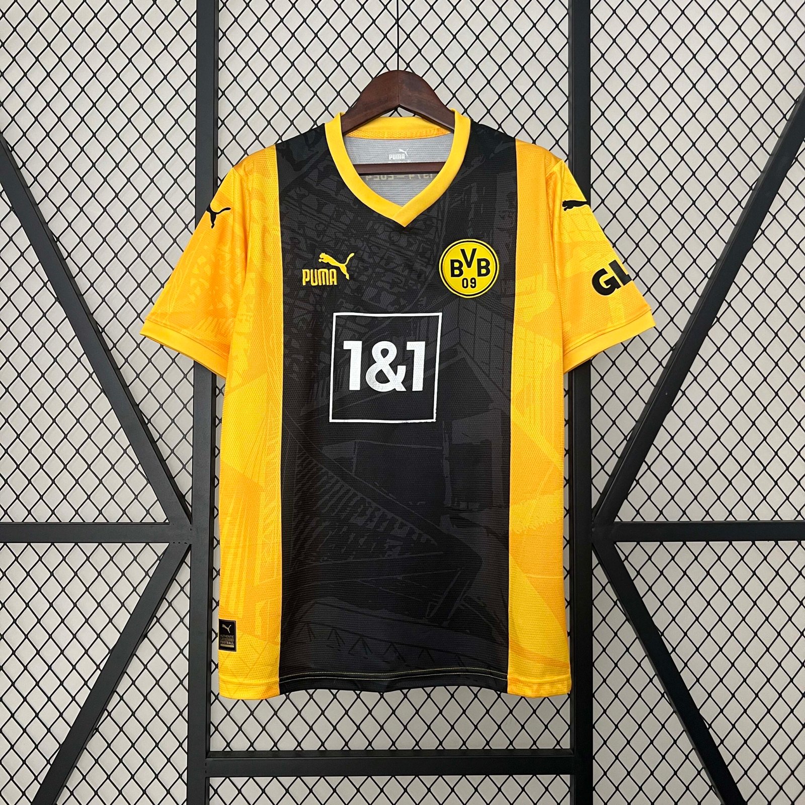 6e4431e975016c07f60edf61fa8236bd 2023-2024 Dortmund Blackout Special Edition Football Shirt - Image 1