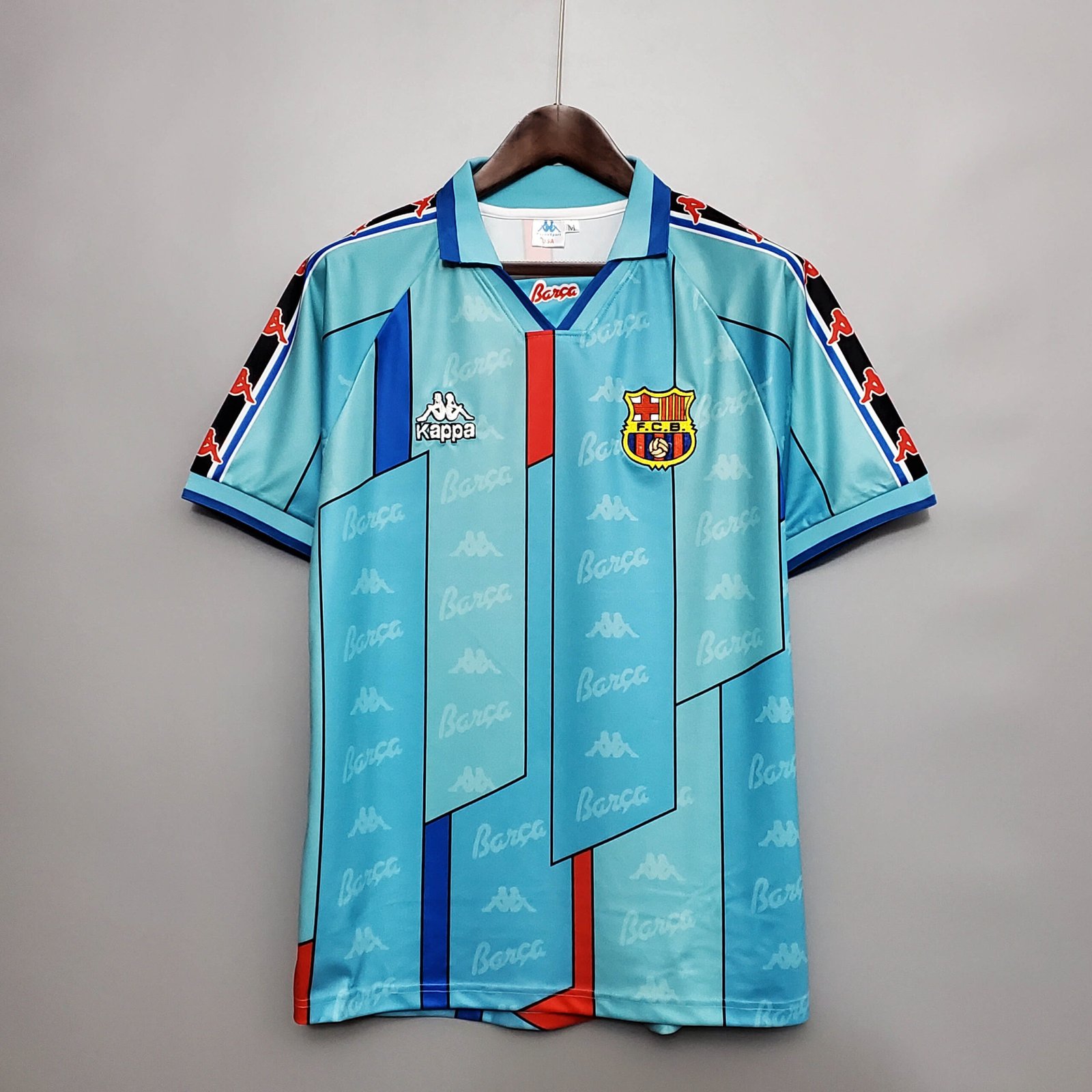 7096f5d3f6279db4c9a880e123c5f16b-1 1996/1997 Retro Barcelona Away Football Shirt 1:1 Thai Quality - Image 1