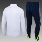 2025/2026 Real Madrid Half-Pull Training Suit White Football Shirt 1:1 Thai Quality Set - Image 2