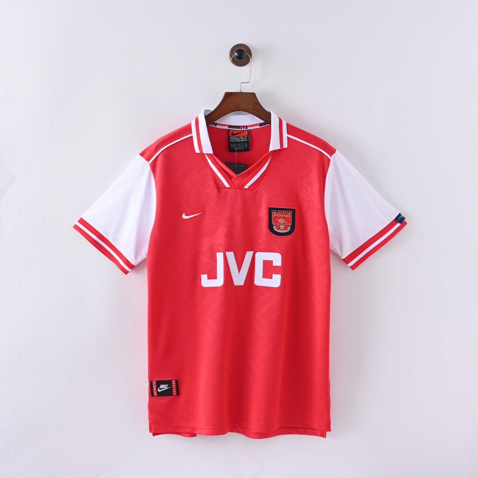 7f4a0571598676aa641dc451af8940d0-1 1996/1997 Retro Arsenal Home Football Shirt 1:1 Thai Quality - Image 1