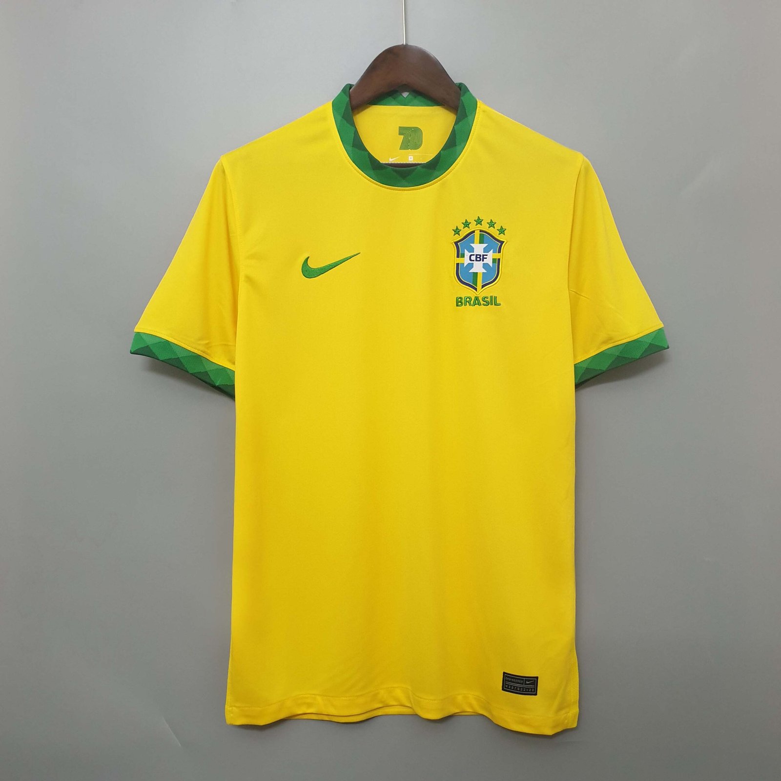 80ef4816a8029450f4c59d0cd5e475ea 2020 Retro Brazil Home Football Shirt 1:1 Thai Quality - Image 1