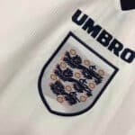 1996 Retro England Home Soccer Jersey - Image 5