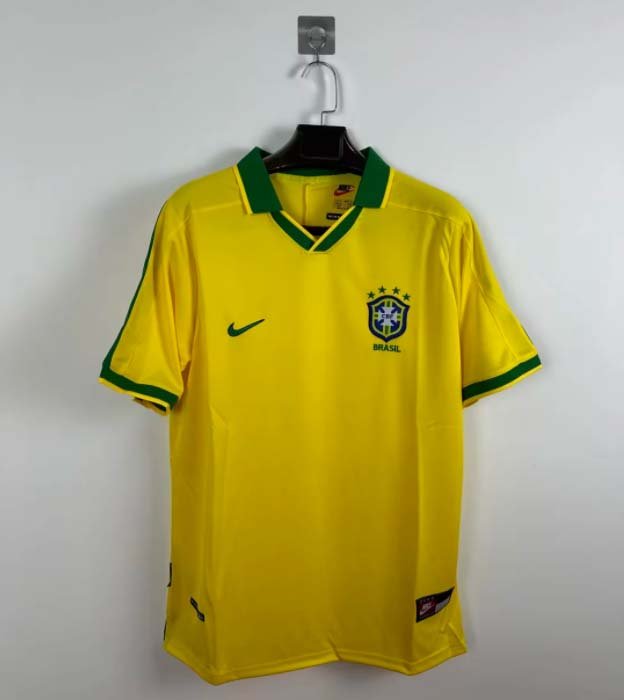 83a508602592adabc1df383fb7bddade 1997 Retro Brazil Home Football Shirt 1:1 Thai Quality - Image 1