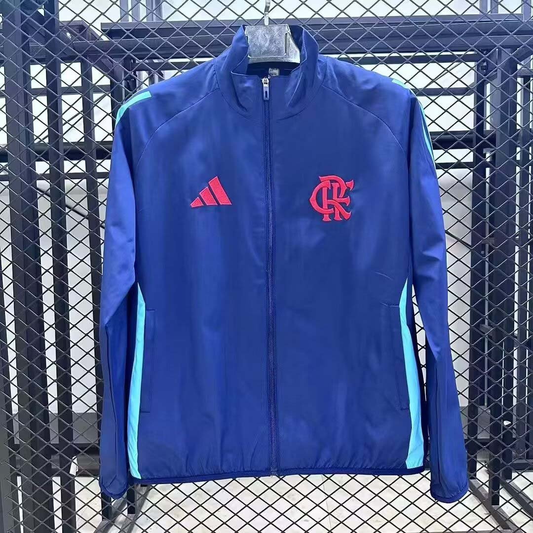 8c958de26143a7245bac76001ae96a85-1 2025/2026 Flamengo Windbreaker blue Soccer Jersey 1:1 Thai Quality - Image 1