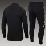 2024/2025 Real Madrid Half-Pull Training Suit Black Football Shirt 1:1 Thai Quality Set - Image 2