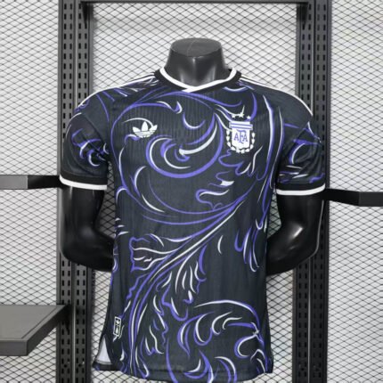 Player version 2026-2027 Argentina Away Black Soccer Jersey AAA