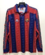 1996/1997 Retro Long Sleeve Barcelona Home Football Shirt Champions League 1:1 Thai Quality
