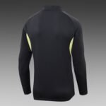2025/2026 Real Madrid Half-Pull Training Suit Dark Gray Football Shirt 1:1 Thai Quality Set - Image 4