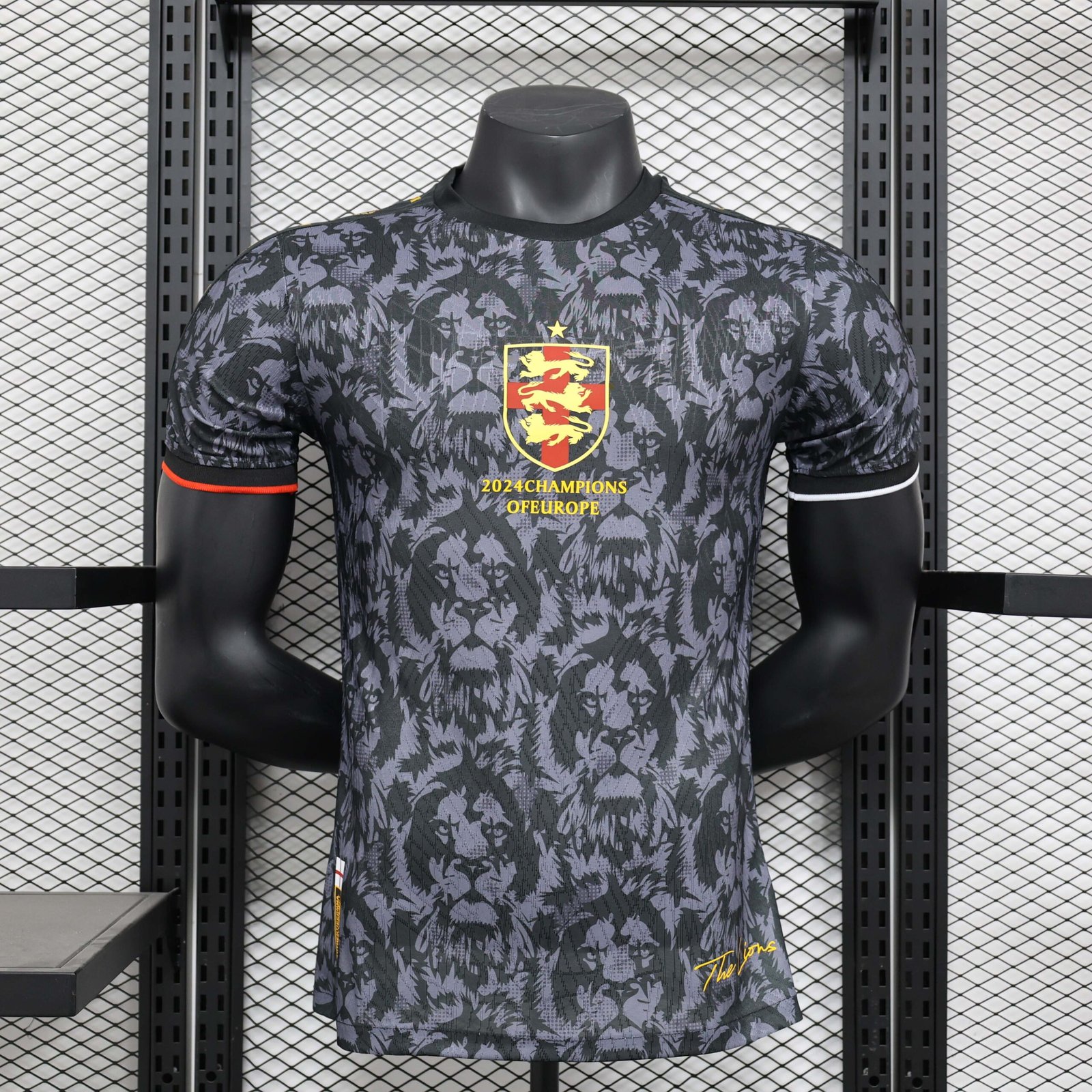 a0b14b26a93f72fd4455eb420594bf02 2024 Player Version England Special Edition Gray and black Football Shirt 1:1 Thai Quality - Image 1
