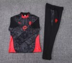 2025/2026 AC Milan Half-Pull Training Suit Black Soccer Jersey 1:1 Thai Quality Set - Image 7