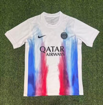 2025/2026 Psg Paris Saint-Germain Pre-Match Training White Football Shirt 1:1 Thai Quality