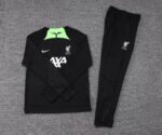 2023/2024 Liverpool Half-Pull Training Suit Black Jersey 1:1 Thai Quality Set - Image 7