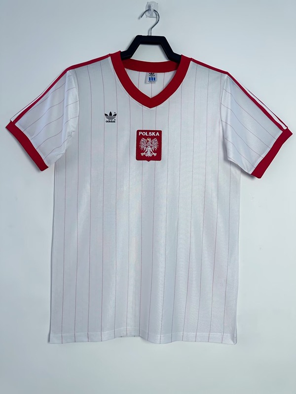 b22de09ed57ee62a1a8d4cd80f1009d3 Retro Version 1982 Poland Home White Soccer Jersey AAA - Image 1