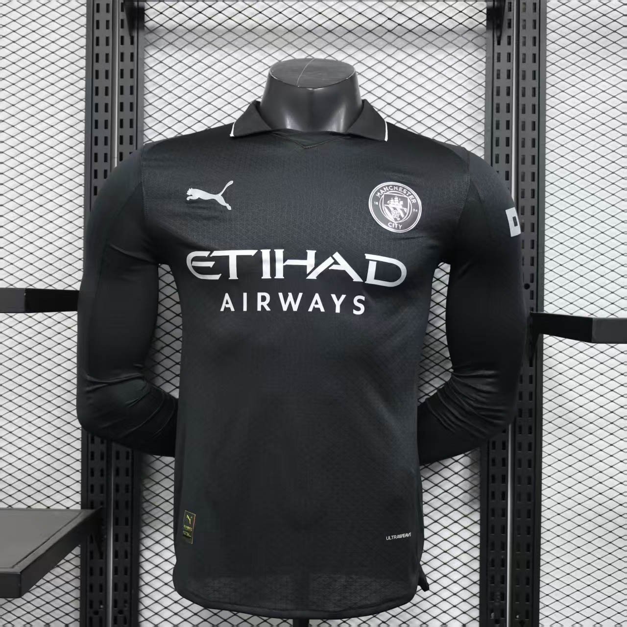 b4afe2e133fb6e867e0270ae4e44626b 2025/2026 Player Version Long Sleeve Manchester City Away Football Shirt 1:1 Thai Quality - Image 1